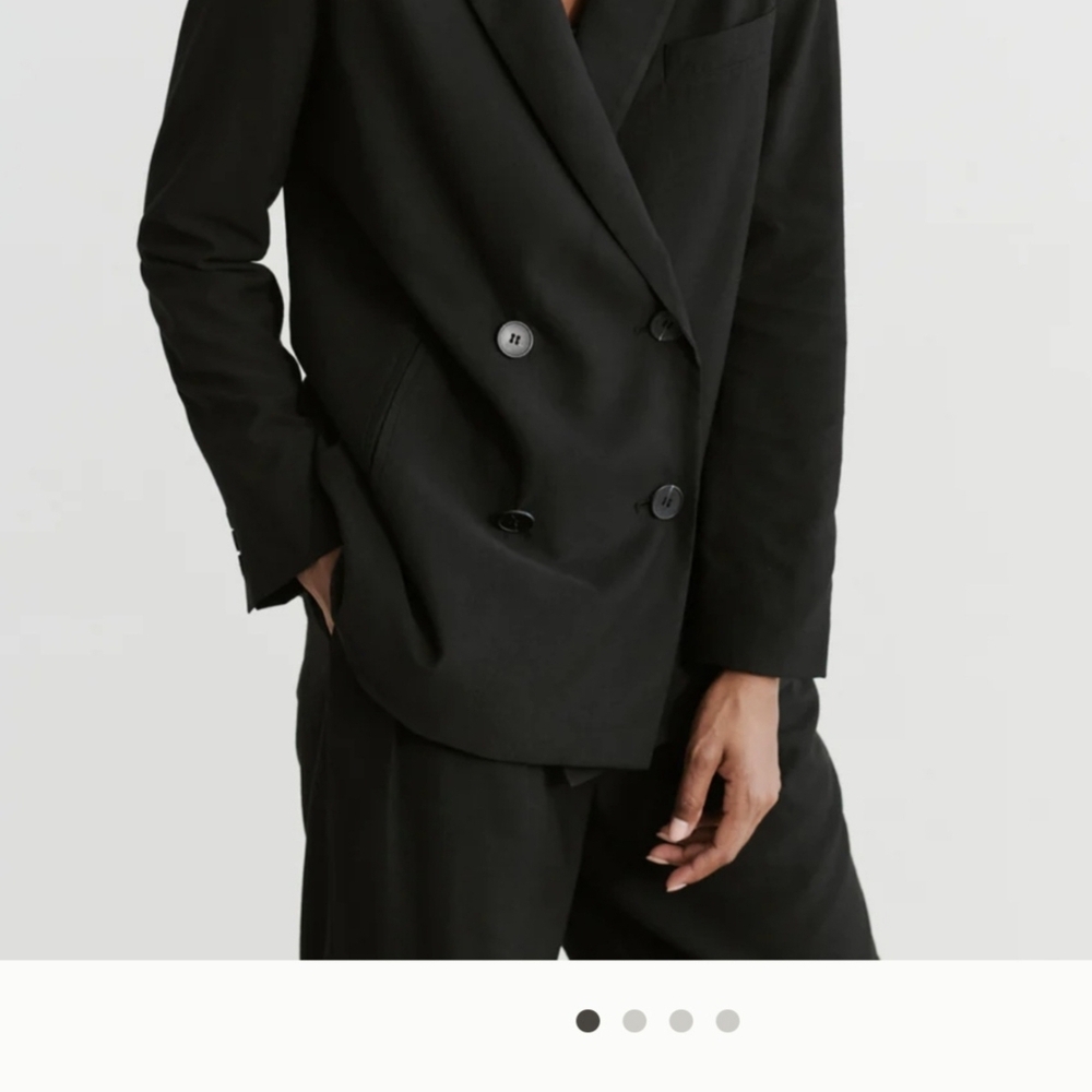 Jenni Kayne 2 Pc Black Double-Breasted Blazer & matching Pants